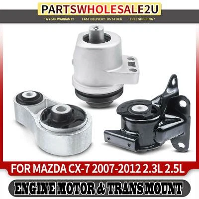 3x Montaje de motor y transmisión y puntal de par para Mazda CX-7 2007-2012 2,3 L 2,5 L automático. Foto 1 de 4