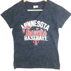 Minnesota Twins Baseball T-Shirt Kid's Large Dark Blue T-Shirt  Short Sleeve - Picture 1 of 9