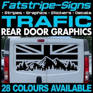 to fit RENAULT TRAFIC UNION JACK FLAG STICKERS GRAPHICS CAMPER VAN MOTORHOME - Picture 1 of 2