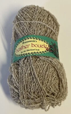 one full skein Brunswick Yarns Heather Boucle yarn Bisque 65281 - Image 1 of 4