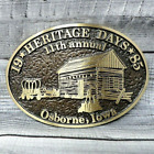 Osborne Iowa Heritage Days # Le Belt Buckle Vtg 80S Advanced Casting     .Cvb465