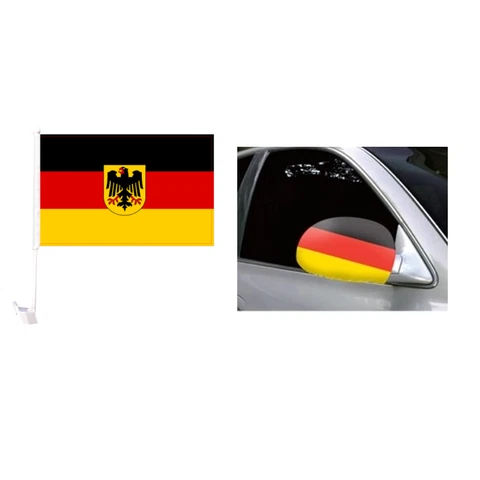 GERMANY CAR FLAG & CAR MIRROR FLAG COVERS WORLD/EURO CUP Cover