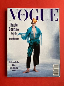 Magazine Vogue Paris 694 mars 1989 mode haute couture revue presse collection - Imagen 1 de 13
