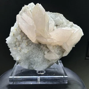 13.9LB Top Natural Calcite Quartz Crystal Cluster Mineral Specimen Reiki + Stand - Picture 1 of 19
