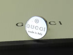 Gucci Sterling Silver Trademark Round Single Earring - Picture 1 of 3