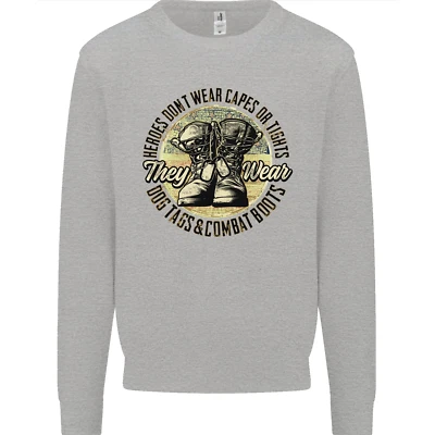 Dog Tags Esercito Veterano Militare Marines Uomo Felpa Maglione - Immagine 1 di 4