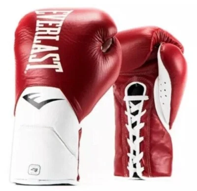 Guantes de boxeo Everlast Elite Pro tipo cordones guantes de combate 8 oz-16 oz Foto 1 de 4