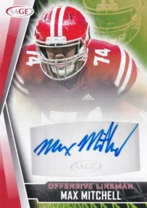 2022 SAGE Low Series Max Mitchell Rookie Auto Red Parallel New York Jets RC - Picture 1 of 1