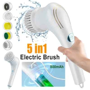 Cordless Electric Spin Scrubber Cleaning Brush Rotating Scrubber Clean Bathroom - Picture 1 of 10