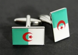 Manschettenknöpfe Flagge Algerien - 18 x 12 mm - Picture 1 of 1