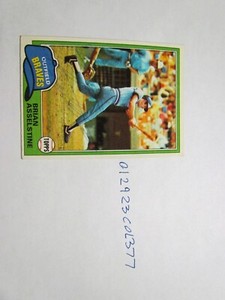 1981 TOPPS Brian Asselstine signed Baseball Card