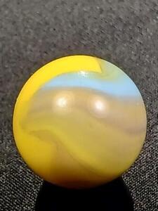 Master Marble Soft Yellow Blue Sunburst .63" Near Mint Combine Shipping! A8