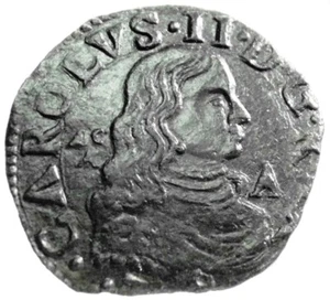 NAPOLI (CARLO II di Spagna) Ae Grano-1678 - Picture 1 of 8