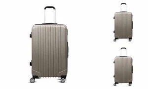 Trolley Koffer 360 Grad Rollensystem Platin - "travel" ABS Hartschalenkofferset - Bild 1 von 1