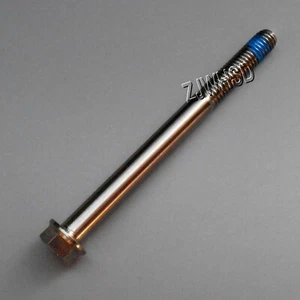 M6 x 70 Ti tanium Screw Bolt Hexagon Hex Head Flange with Blue ThreadLocker - Picture 1 of 2