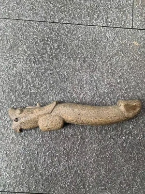 Estatua de pene de 8,3 pulgadas grande de jade antiguo tallado a mano *cabeza de dragón* Foto 1 de 4