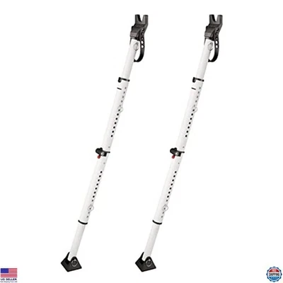 Master Lock 270EC2 Barra de Seguridad Plegable Blanca - Juego de 2 Tapones de Puerta Ajustables Foto 1 de 4