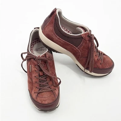 Dansko Paisley Impermeable Gamuza Vibram Tenis para Caminar Talla 36 Rojo Caoba Foto 1 de 4