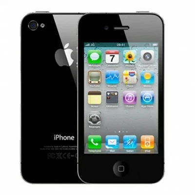 BLACK APPLE IPHONE 4 16GB UNLOCKED CELL PHONE FIDO ROGERS CHATR TELUS SOLO BELL - Image 1 of 4