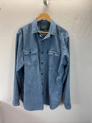 Vintage Polo Ralph Lauren "Polo Country" Denim striped Shirt Mens XXL *RARE* - Image 1 of 4