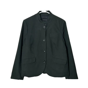 Banana Republic grüner Blazer Jacke mit Stehkragen Damen 14 Petite - Bild 1 von 10