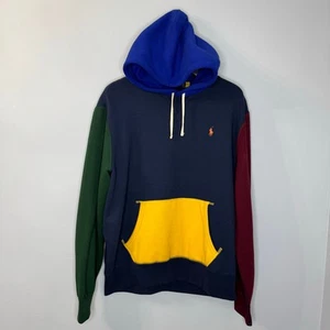 Polo Ralph Lauren The RL Polar Color Bloqueado Sudadera con Capucha Para Hombre L Preppy - Imagen 1 de 15