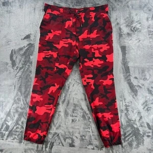 Michael Kors Tech Jogger Pants Men 36x30 Red Camo Stretch UV Protection NWT - Picture 1 of 14