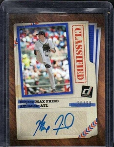 2020 Donruss - Classified Signatures Blue #CLS-MF Max Fried - Picture 1 of 2