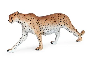 13.39in/34cm Cheetah PVC Toy Leopard Tiger Wild Animal Figure Doll Kids Gift - Picture 1 of 6