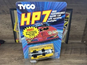 Tyco HP7 Vintage Lighted '82 Camaro HO Slot Car 6904 New Unpunched Yellow Black - Picture 1 of 15