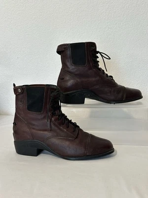 Botas bajas Ariat para mujer 9,5 estilo B 56926 borgoña paddock ecuestre equitación Foto 1 de 4