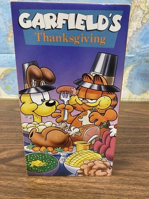 Garfield's Thanksgiving VHS 1992 Tape Movie Cartoon Holiday Fox Video Rare — 第 1/3 张图片