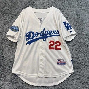 Clayton Kershaw 2012 Los Angeles Dodgers Home White Jersey 50th Patch Size 48 - Picture 1 of 10