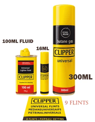 Genuine Clipper Butane Gas Lighter Refill High-Quality Universal Fuel Fluid