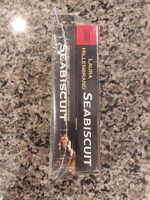 Set of 2 NEW Seabiscuit VHS Movie w/ Soft Cover Book Laura Hilllenbrand Sealed - Image 1 of 4