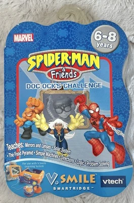 Vtech V.Smile Marvel SpiderMan & Friends: Doc Ock's Challenge Cartridge 2005 NIP - Image 1 of 4