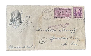 SC E12-720 MANNING SC HOTEL COLUMBIA SPECIAL DELIVERY POSTAL HISTORY COVER 1939 - Picture 1 of 2