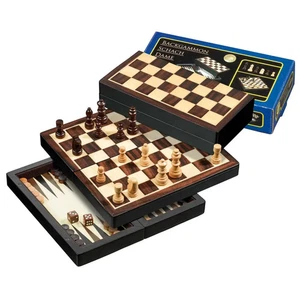 Philos Reise-Schach-Backgammon-Dame magnetisch - Bild 1 von 1