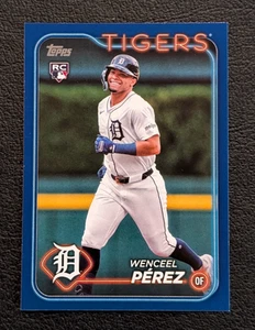 2024 Topps Update Wenceel Perez Royal Blue #US233 Rookie RC Detroit Tigers - Picture 1 of 2