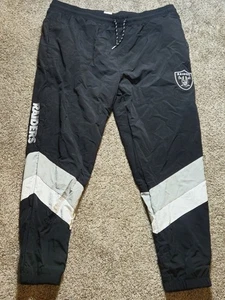 2xl Vintage Oakland Raiders Nylon Track Pants Nfl - Picture 1 of 3
