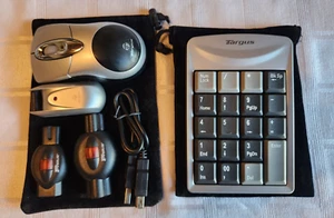 Targus Wireless USB QWERTY Keypad 10-Key + Optical Mouse USB PAWM10U - Picture 1 of 9