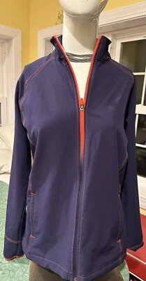 Chaqueta Slazenger Azul Con Borde Naranja Talla Ropa Activa Chaqueta Pequeña Golf Foto 1 de 3