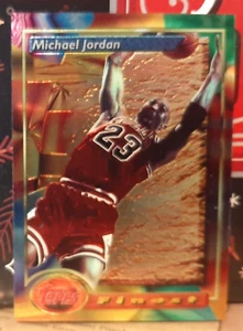 MICHAEL JORDAN ~ 1993-94 TOPPS FINEST #1 ~ CHICAGO BULLS ~ NC TAR HEELS - Picture 1 of 2