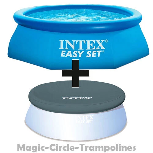 Intex Easy Set Quick Up Pool Planschbecken 244 x 61 cm mit abdeckplane 244 - Bild 1 von 1