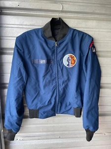 USAFA US Air Force Military Cadet Ski Team Bomber Blue Jacket Size 42R USA - Picture 1 of 21