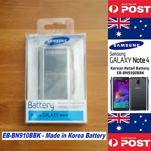 Samsung Note 4 Battery Original Korean Retail Version EB-BN910BBK - Picture 1 of 12