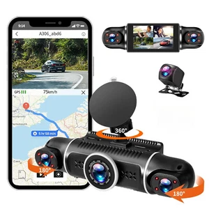 4 Channel Lens Dash Cam Car DVR 1080P HD Driving Recorder G-Sensor GPS Camera - Picture 1 of 15