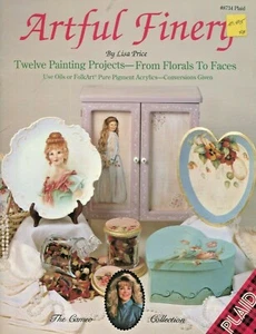 Artful Finery Florals To Faces Lisa Price Decorative Painting Instruction Book - Foto 1 di 10