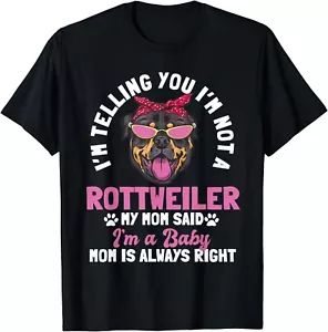Rottweiler Mom Dog Owner Breeders Fur Parent Mother's Day Gift Unisex T-Shirt - Picture 1 of 3