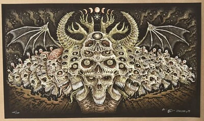 EMEK Art Print “The Summoning”  Brown Variant Signed Numbered & Doodled - LE/150 - Image 1 of 4